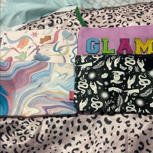ipsy Mini Bags Set - Multicolor, Black, and Purple